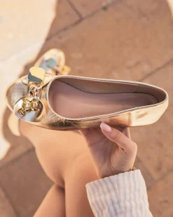 Fashion Casual Mode Ballerines femme plates conft dées - Fliane Or