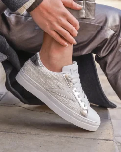 New Casual Mode Basket femme ée à lacets - Patricia Argent