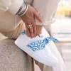 Hot Casual Mode Basket femme bandana e à lacets - CL11 BLUE Bleu