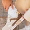 Discount Casual Mode Basket femme à lacets - Dulce Beige