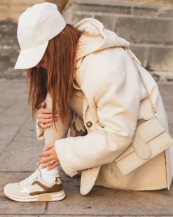 Discount Casual Mode Basket femme à lacets - Dulce Beige