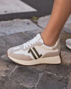 Hot Casual Mode Basket femme à lacets - CL82 Beige