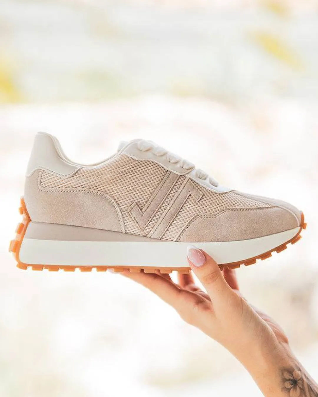 Discount Casual Mode Basket femme à lacets - CL77 Beige
