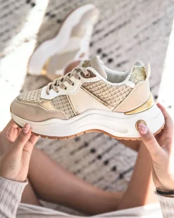 Discount Casual Mode Basket femme à lacets - Ruth Beige