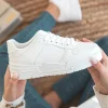 Outlet Casual Mode Basket femme he à lacets - Tina Blanc