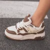 Outlet Casual Mode Basket femme à lacets - Mila Camel