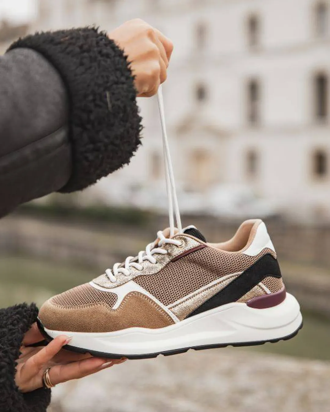 Best Casual Mode Basket femme semelle épaisse - CL72 Camel