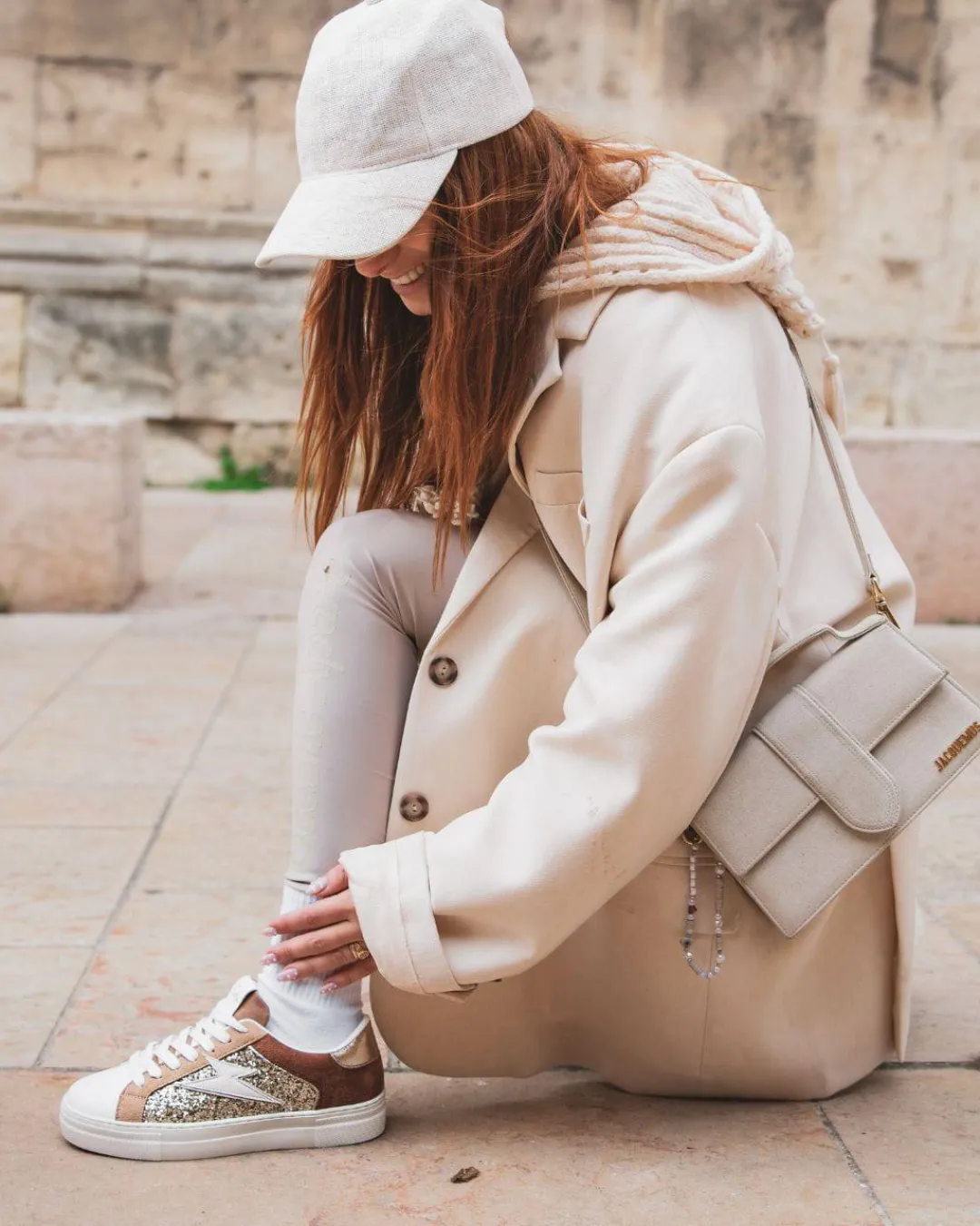 Clearance Casual Mode Basket femme éclair dée à lacets - Lise Or