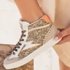 New Casual Mode Basket femme éclair dée montante - Romane Or