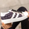 New Casual Mode Basket femme dorée creepers à lacets - CL59 GOLD Noir
