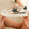 New Casual Mode Basket femme dée étoile à lacets - Joya Or