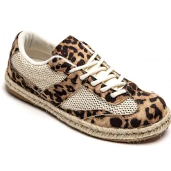 Online Casual Mode Basket femme espadrille léopard à lacets - Ursule Leopard