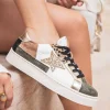 Online Casual Mode Basket femme à lacets - Isabela Kaki