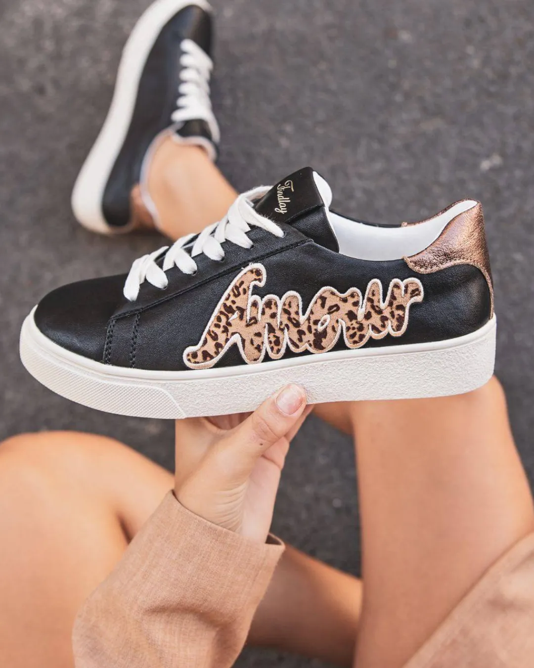 Clearance Casual Mode Basket femme e à lacets - Isabella Noir