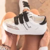 Discount Casual Mode Basket femme e à paillettes et velcro - CLE03 BLACK Noir