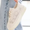 Discount Casual Mode Basket femme printemps à lacets - Étania Beige