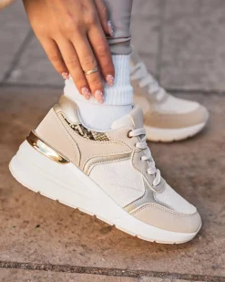 Sale Casual Mode Basket femme à lacets - Emery Taupe
