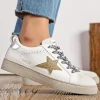 Discount Casual Mode Basket femme étoile he à lacets - Betsy Blanc