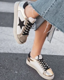 Sale Casual Mode Basket femme étoile he à lacets - Arianna Blanc