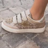 Hot Casual Mode Basket femme étoile dée à scratch et paillettes - Lucy Or