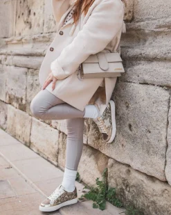 Best Casual Mode Basket femme étoile dée à lacets - Maya Or