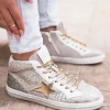 Online Casual Mode Basket femme étoile dée montante - Nelya Or