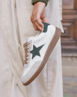 Online Casual Mode Basket femme étoile à lacets - Cléa Kaki