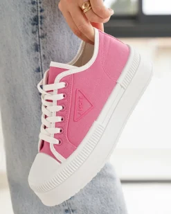 Sale Casual Mode Basket femme toile à lacets - Golda Rose
