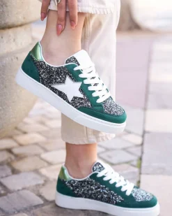 Online Casual Mode Basket femme e à lacets - Castille Vert