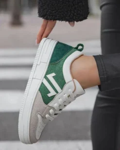 Clearance Casual Mode Basket femme e à lacets - CL68 GREEN Vert
