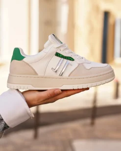 Fashion Casual Mode Basket femme e à lacets - CL90 GREEN Vert