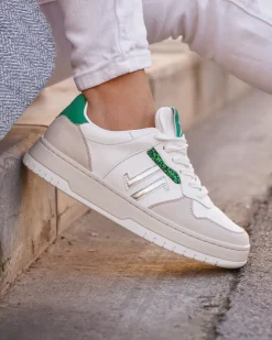 Fashion Casual Mode Basket femme e à lacets - CL90 GREEN Vert