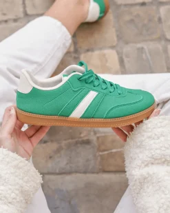 Sale Casual Mode Basket femme e à lacets - Joséphine Vert