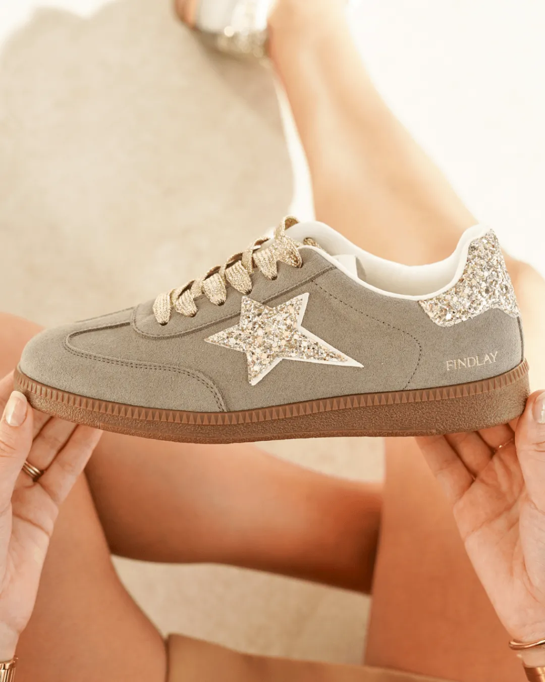 Sale Casual Mode Basket semelle marron femme e à lacets - Adelaide Gris