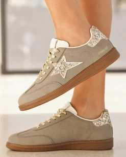 Sale Casual Mode Basket semelle marron femme e à lacets - Adelaide Gris