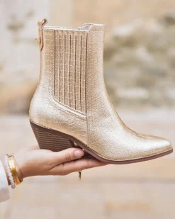 New Casual Mode Bottines femme dées à talon - Landry Or