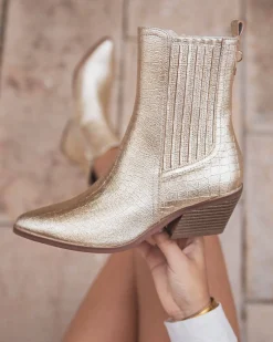 New Casual Mode Bottines femme dées à talon - Landry Or