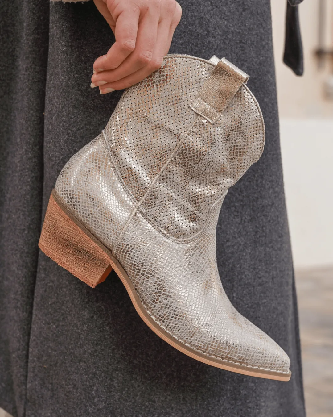 Best Casual Mode Bottines femme dées santiags à talon - Suzie Or