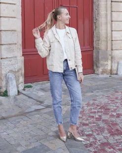 Sale Casual Mode Escarpins femme dés à talon carré - Giulia Or