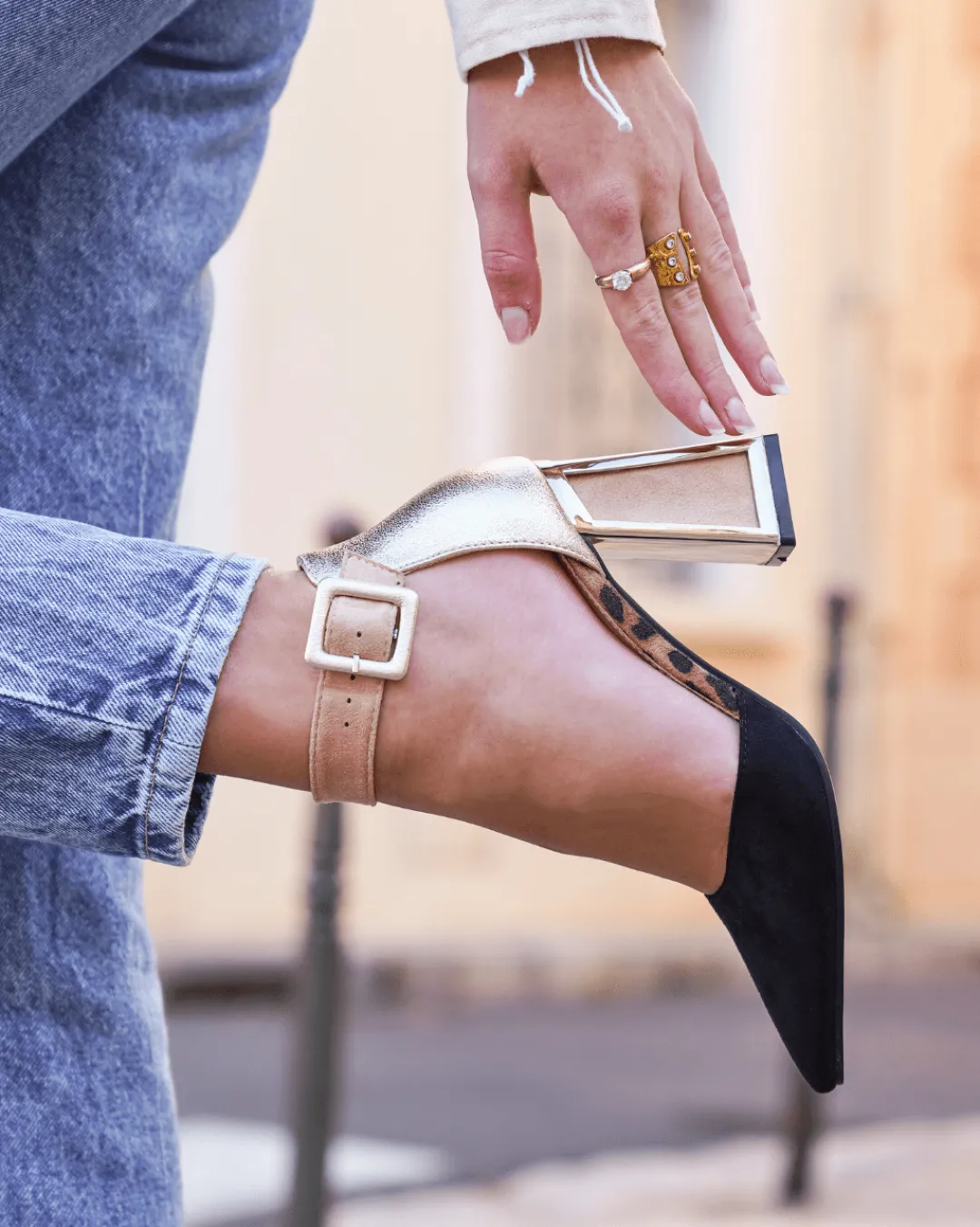 Sale Casual Mode Escarpins femme es à talon - Maryam Noir