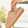 Discount Casual Mode Mules femme compensées - Kamila Beige