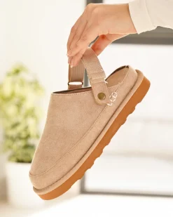 Discount Casual Mode Mules femme compensées - Kamila Beige