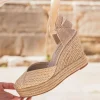 Best Casual Mode Sandale femme compensée - Albertine Beige