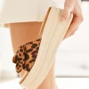 Clearance Casual Mode Sandale femme compensée mule léopard - Ilana Leopard