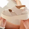 Online Casual Mode Sandale femme compensée - Cassia Taupe