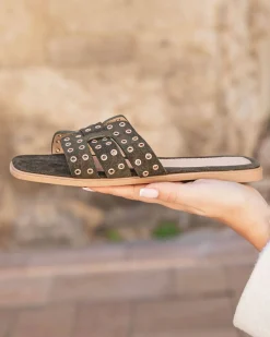 Clearance Casual Mode Sandale femme plate confort - Béatrice Kaki