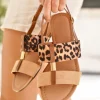Clearance Casual Mode Sandale femme plate léopard - Peggy Leopard