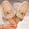 Clearance Casual Mode Sandale femme plate mule - Ophélie Taupe