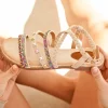 New Casual Mode Sandale femme plate bijoux - Rachel Taupe