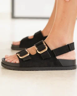 Fashion Casual Mode Sandale femme plateforme e - Gwenola Noir